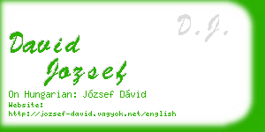 david jozsef business card